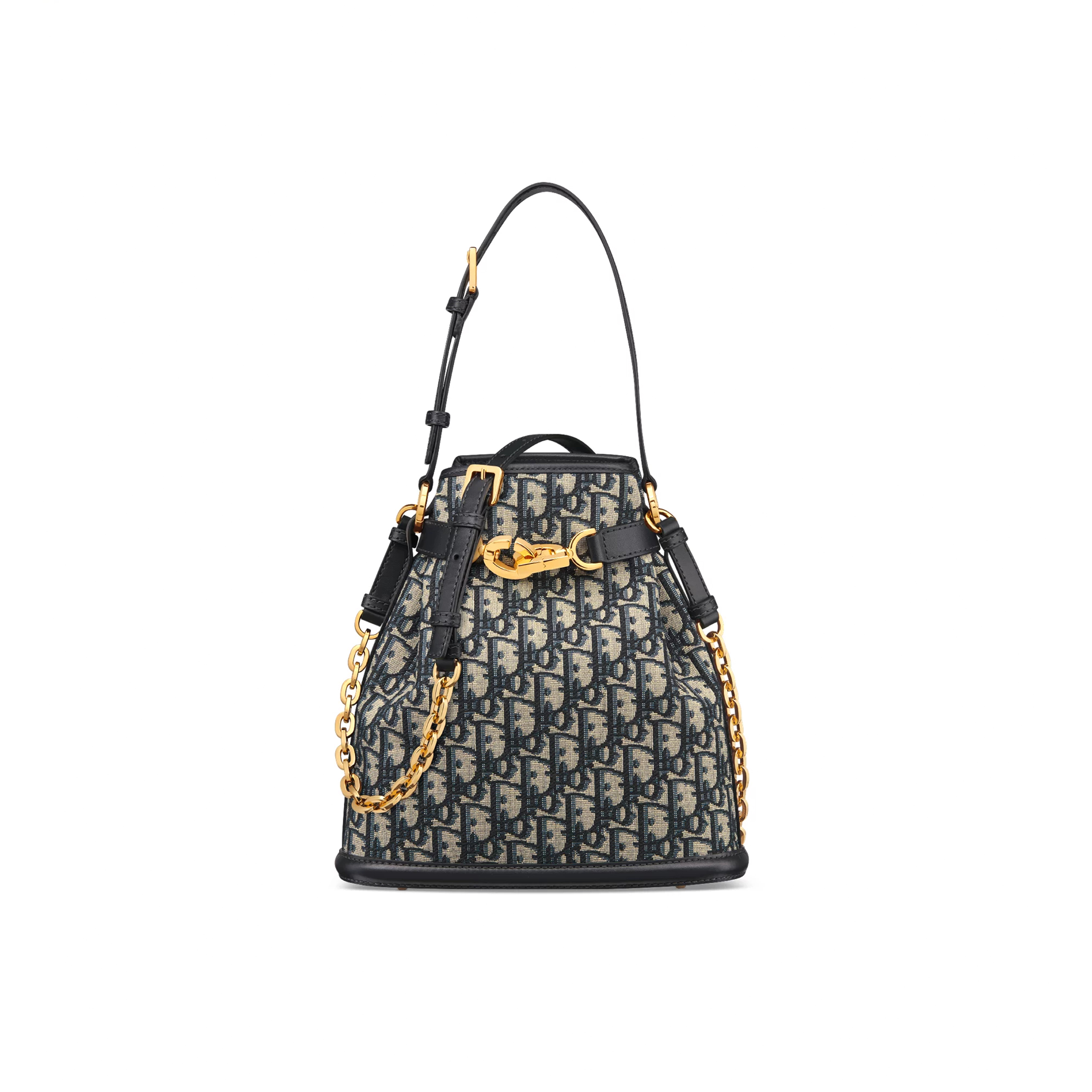 D*or medium c''est D*or bag blue D*or oblique jacquard m2271utzq_m928 (25.5*24*10cm)